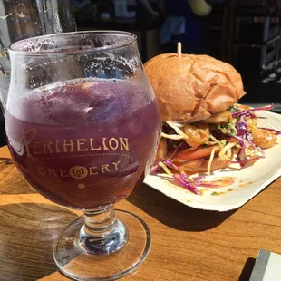 Rhubarb Sangria &amp; Shrimp Sando