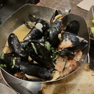 beer steamed muscles