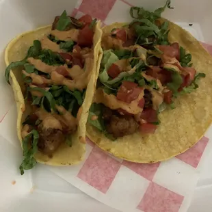 Baja shrimp tacos to-go