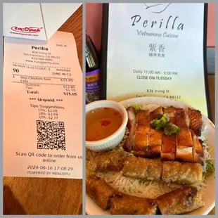 $13.85 (37) Imperial Rolls &amp; Five Spice Chicken Vermicelli {6/16/2024}