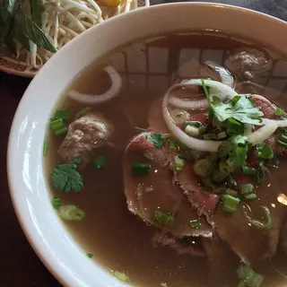 Brisket and Meatballs Pho