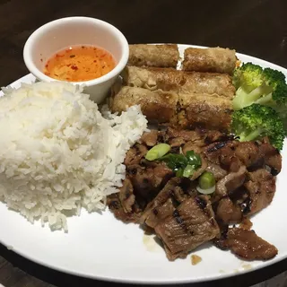 Charbroiled Pork Rice Plate