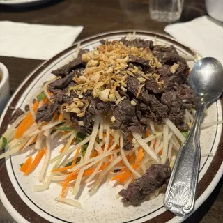 Cabbage Salad with Fried Tofu