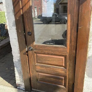 Main entrance... CASH ONLY