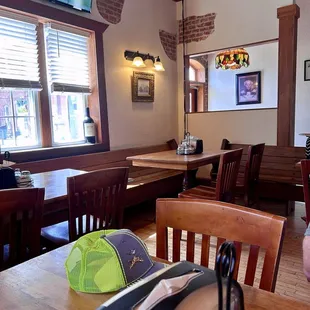 Dinning area inside, they also have fantastic seating outside.