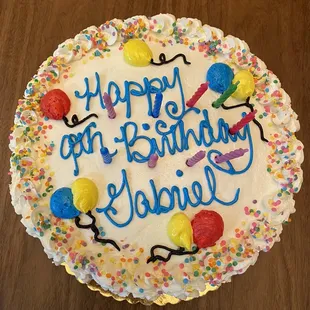 a birthday cake