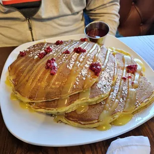 Lemon ricotta pancakes