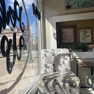 This wasn't the best picture but this was in the front of the cafe where we ate, there's lots to look at in the store too!