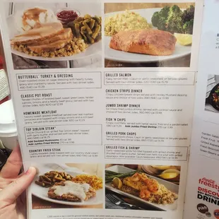 a menu for comfort classics