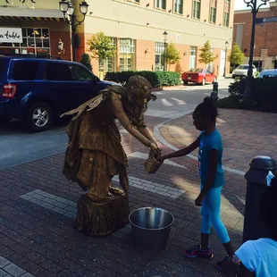 She only moved when tipped