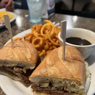 a sandwich and french fries