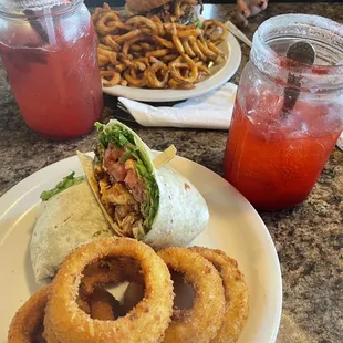 Buffalo chicken wrap