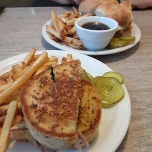 Patty melt &amp; ultimate dip sandwhiches