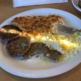 Sausage breakfast.