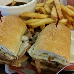 tri-tip dip sandwich...beefy!... $15.01 after tax with soda... $18 total after tip...