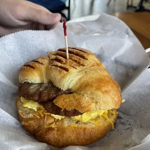 Croissant sandwich