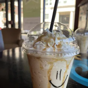 Autumn gold blended frappe