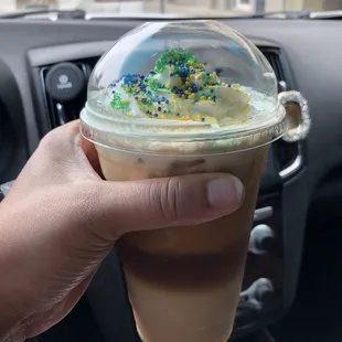 King Cake Iced Coffee