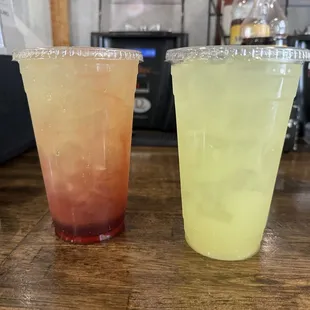strawberry Lemonade and traditional lemonade