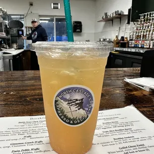 Orange blossom Lotus drink