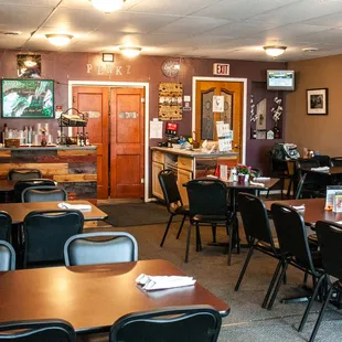 the interior of a restaurant
