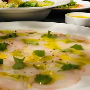 Grouper carpaccio.