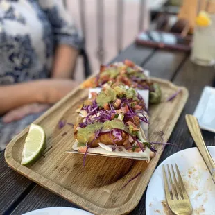 My dads wife said the fish tacos were amazing!