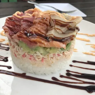 Rainbow Sushi Tower