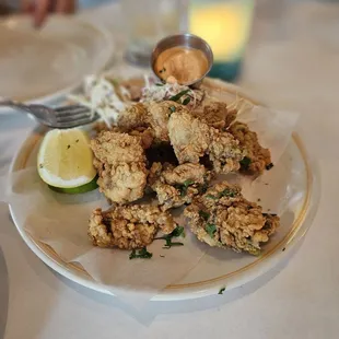 Fried oysters