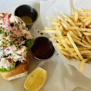 Lobster Roll , Bibb Lettuce , House Mayo , Drawn Butter Sandwich