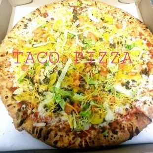 Kids loved the taco pizza!