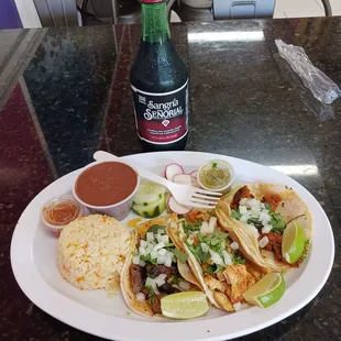 Tacos platter