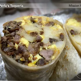 Breakfast Burrito - Carne Asada (Detail)