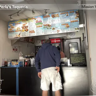 Front counter/menu board