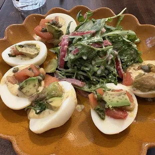 ~avocado Relish Deviled Eggs