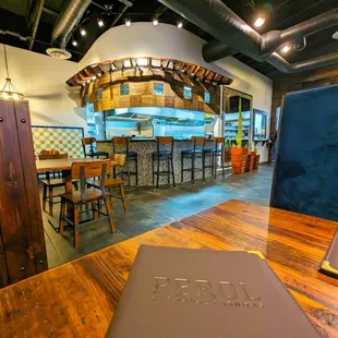 the interior of a restaurant