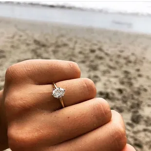 Congrats and thanks to the newly engaged couple! Diamonds on the beach in Costa Rica!