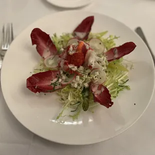 a plate of food on a table
