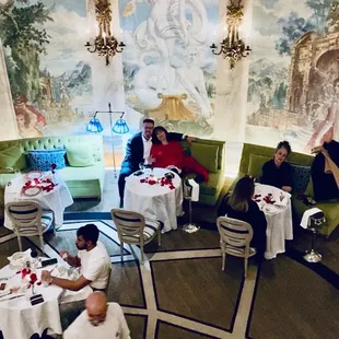 Shot from top of stairs.