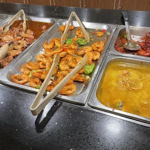 a variety of food items