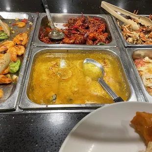 a variety of food items