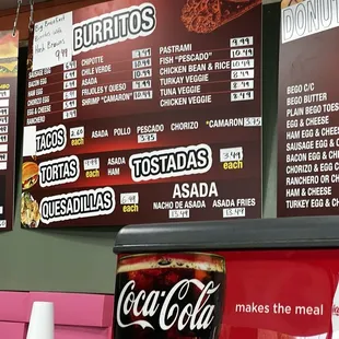 Updated menu