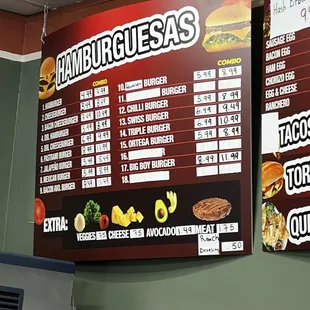 Updated menu