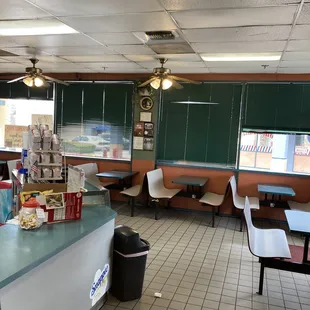 the interior of a restaurant