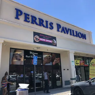 the front entrance of the store