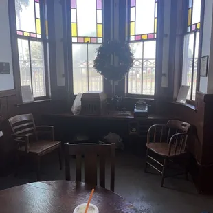 Train depot ticket room