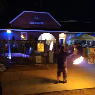 Fire Spinning at the Perris Artwalk
