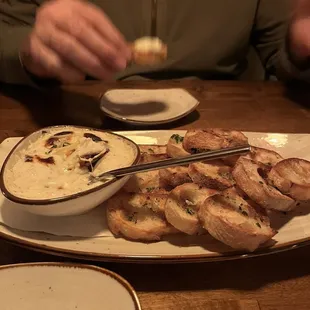 Bacon and onion dip.