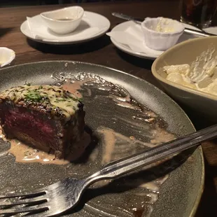 Tenderloin au Poive, with Blue Cheese Gnocchi