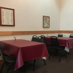 All in all they have 10, 4 top tables.